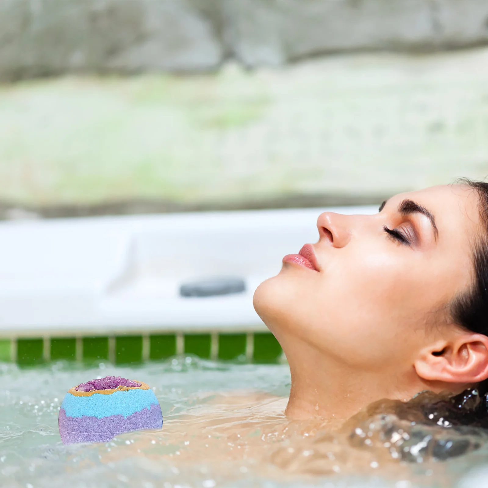 

4pcs Bombs Lavender Salt Balls Sea Bubbles Portable Spa Bath Accessories Soothing Bath Time Moisturizing Skin