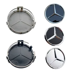 4Pcs 75mm Car Wheel Center Logo Hub Cap For Mercedes Benz W204 C218 A207 C117 CLA CLS E Class W212 S212 X166 W176 W205 W246