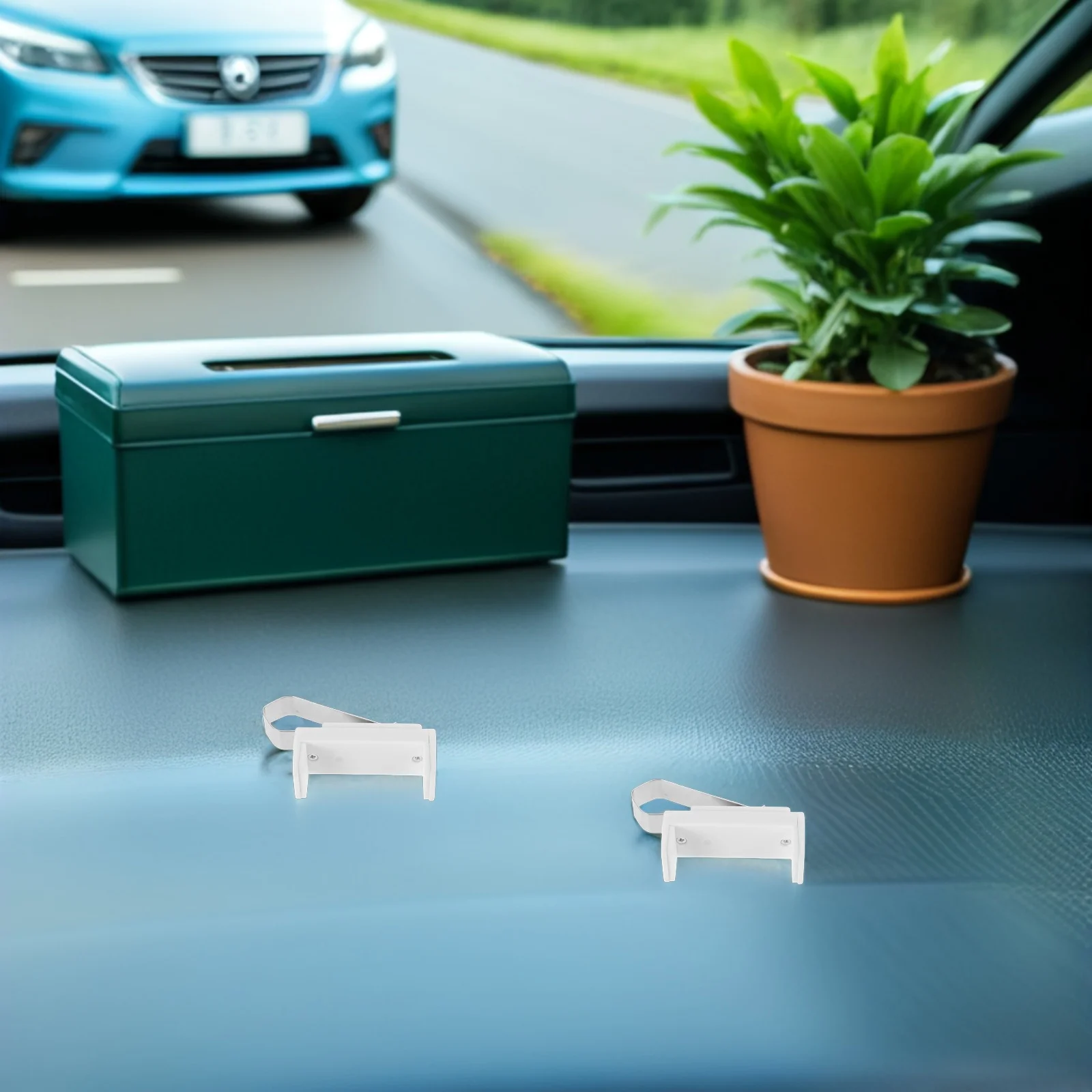 

4 шт., автомобильный держатель для пульта дистанционного управления, универсальный зажим для солнцезащитного козырька для открывания гаражных ворот, вращающийся органайзер из АБС-пластика для хранения брелоков, легкое хранение