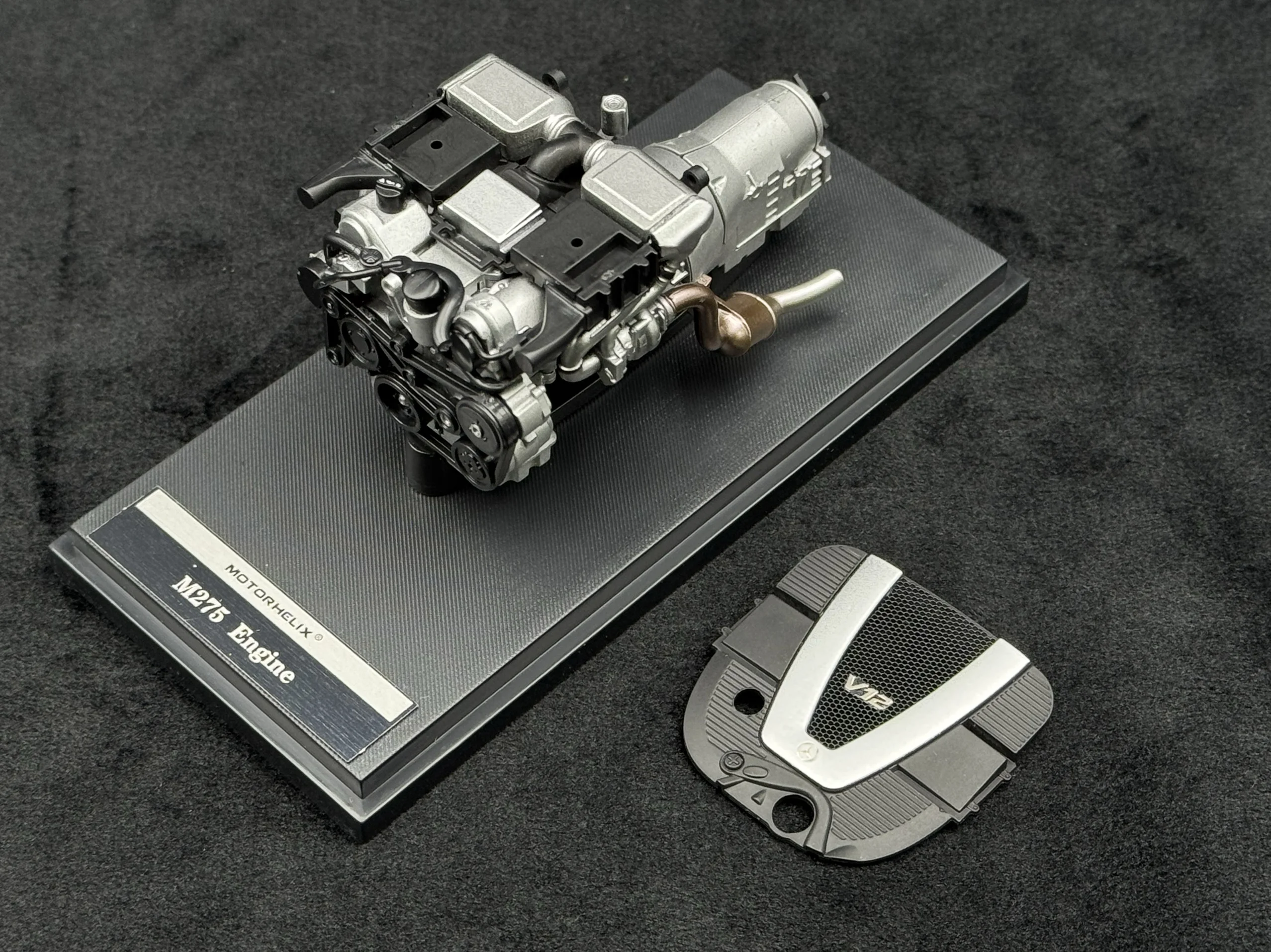 다이캐스트 1:18 스케일 모터헬릭스 벤츠 W221 S클래스 M275 엔진 자동차 모형 수집용 장난감 선물 기념품 장식품