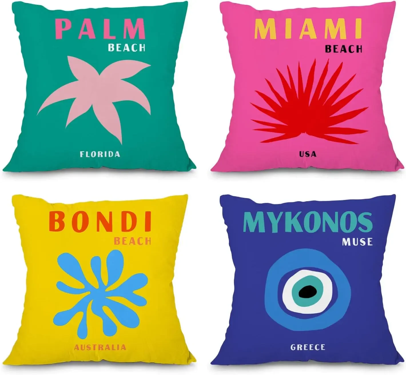 

Preppy room decoration aesthetic travel pillow cover square cushion cover suitable for teenage bedroom dormitory