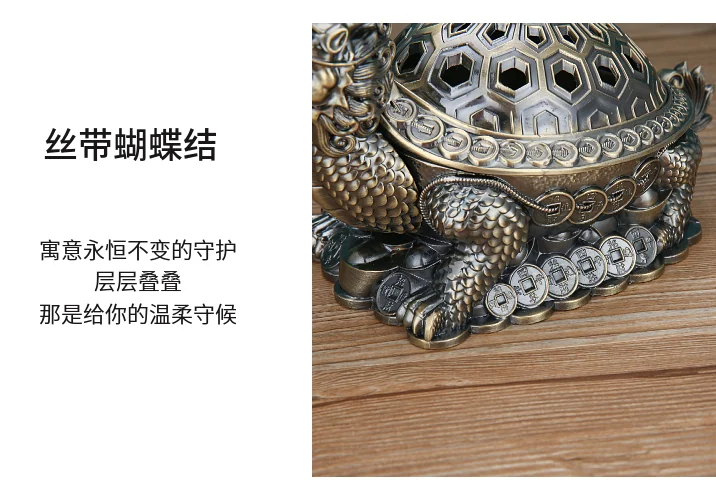 BEST gift Southeast Asia Good luck Dragon turtle ashtray statue mascot HOME office shop BAR CLUB Decoration bring wealth fortune