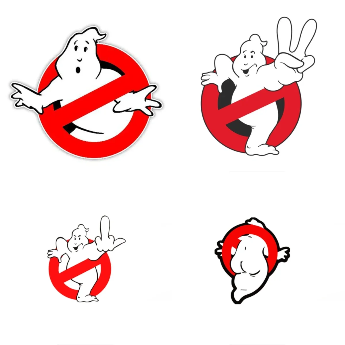 Boutique Decals Exterior Accessories Cute Ghostbusters Vinyl Car Stickers Funny Decal for Window Motorcycle Decorative