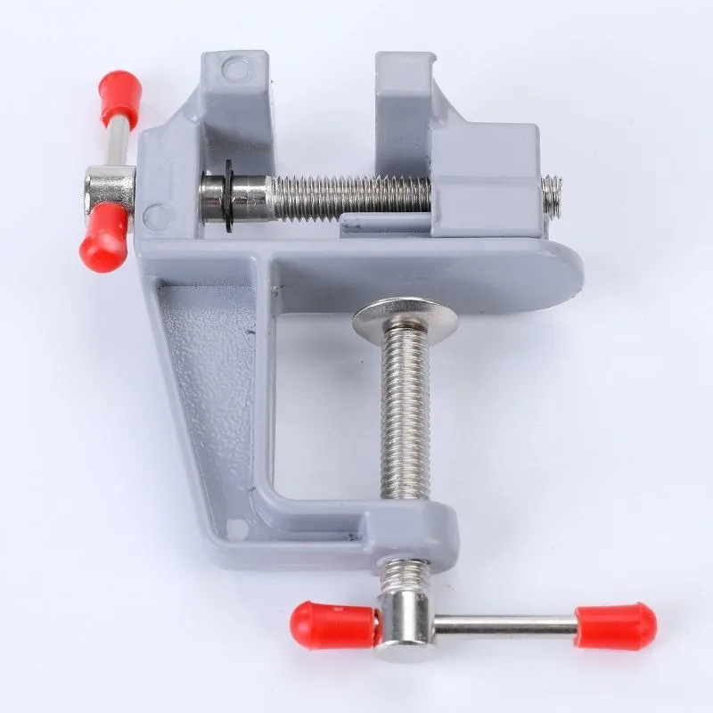 Mini Bench Vise Muliti-Funcational 3.5&quot Aluminum Miniature Small Jewelers Hobby Clamp On Table Flat Pliers Tool Vice