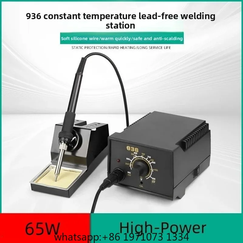 936 Soldering Station, 60W Solder Iron Station Kit With 200-480C Temperature Adjustable, Rework Station Electric Soldering Iron