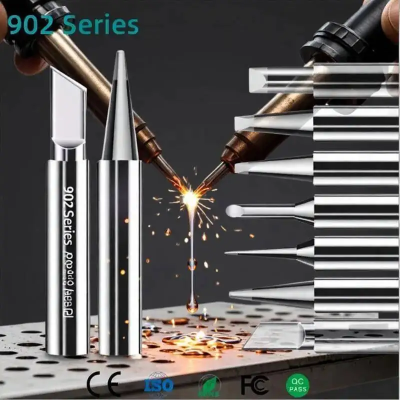 

Бессвинцовые наконечники для паяльника – 15 видов прочных наконечников с многослойным покрытием (долотообразные, остроконечные, плоские) для ремонта печатных плат и SMD-компонентов, инструмент для электроники