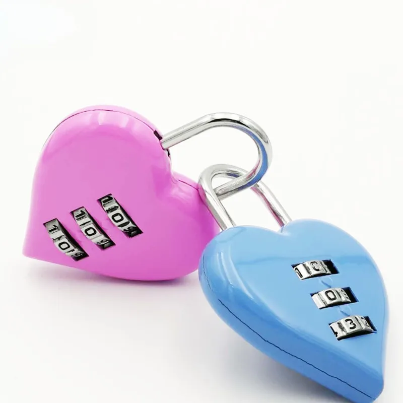 3 قطع قفل خارجي على شكل قلب، قفل مقاوم للطقس، مناسب لخزائن صالة الألعاب الرياضية المدرسية، صناديق الأدوات، الأبواب، الصناديق