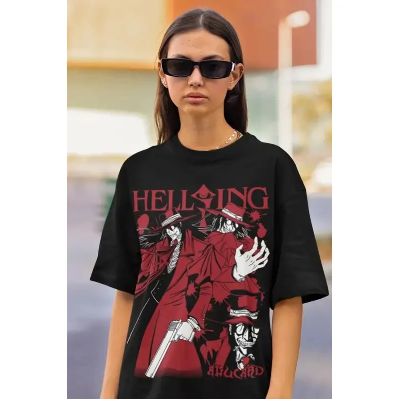 قميص Ultimate Vampire للجنسين، هوديي مصاص الدماء، قميص Anime Hellsing