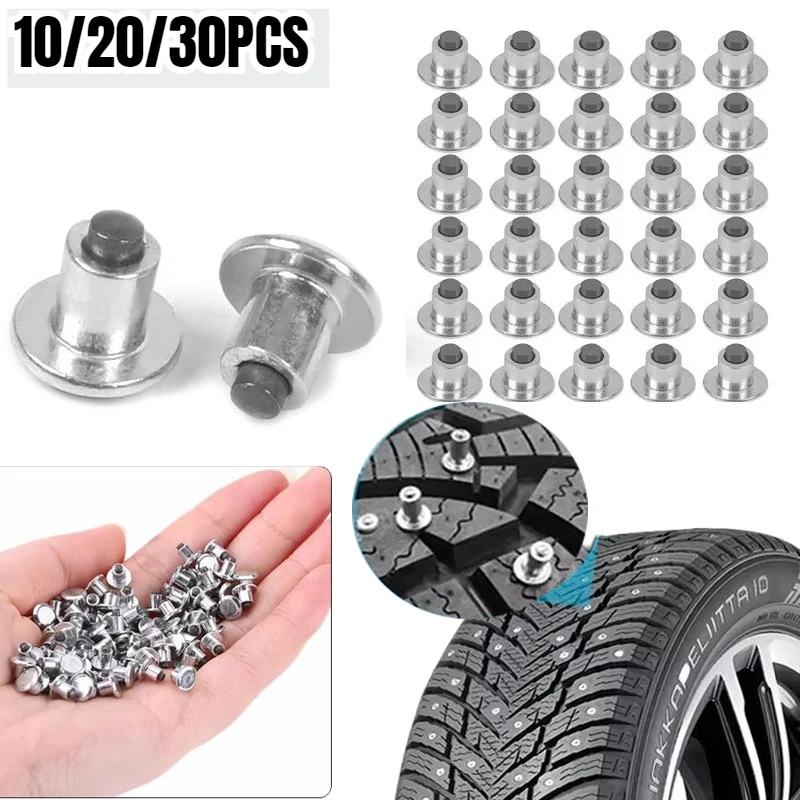 

10/20/30PCSCar Tire Studs Anti-skid Spikes Snow Tire Spikes Tire Screws Motorcycle Beach Bike Universal Anti-skid Spikes