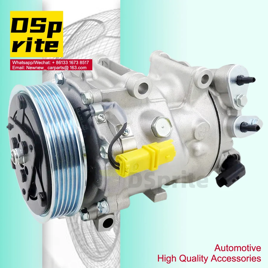 For Peugeot air ac compressor 9670022580 For Peugeot 407 508 607 Citroen C5 C6 9648138980 9654764280 9656574080 9660555380 6453