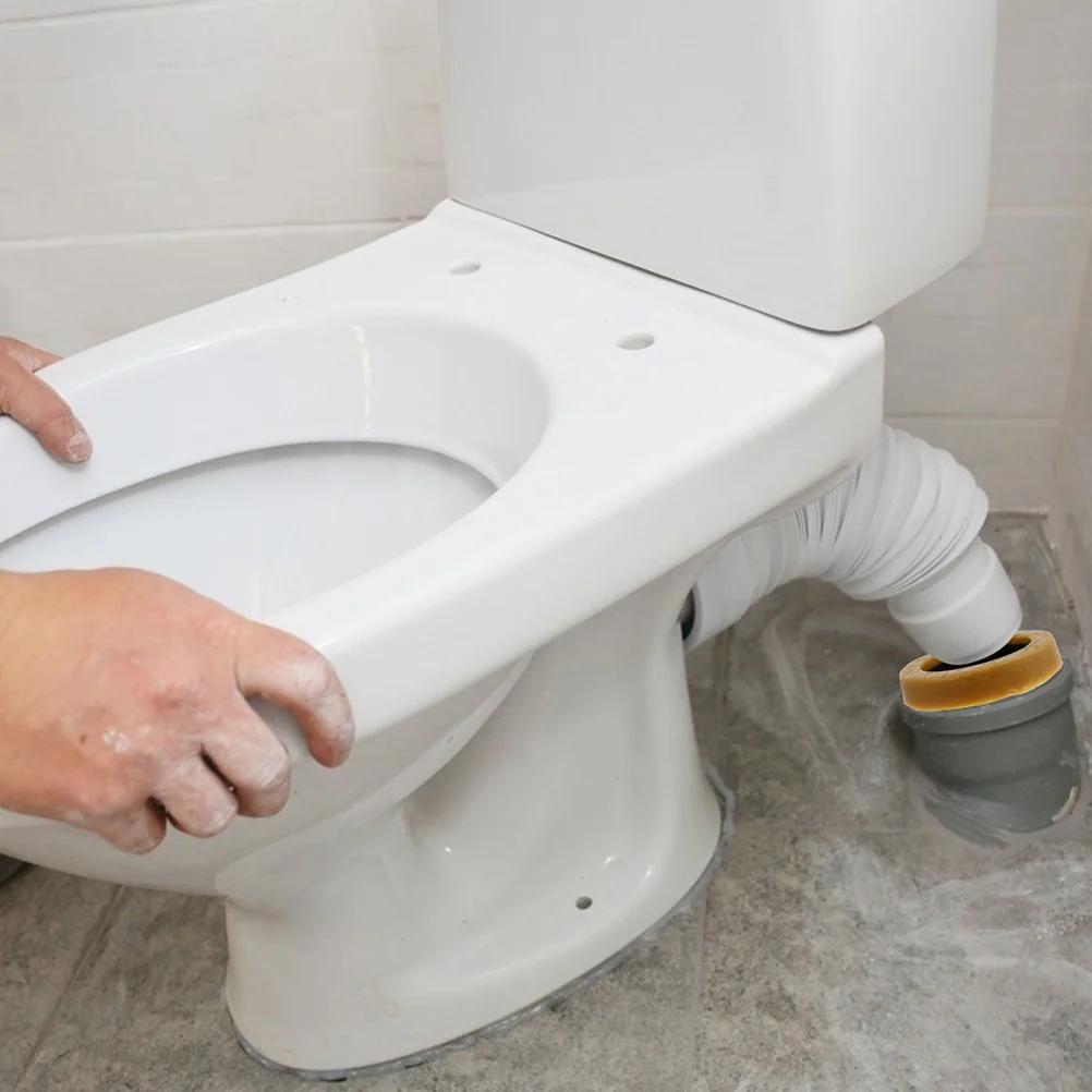 

1Set Premium Toilet Wax Flange Ring Bolts Leak Proof Toilet Fixing Screws Installation Parts Wax Flange Ring and Bolt