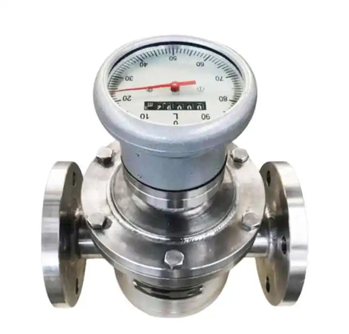 Elliptical gear flowmeter syrup diesel gasoline asphalt lubricating oil engine oil hydraulic oil stainless steel metering meter