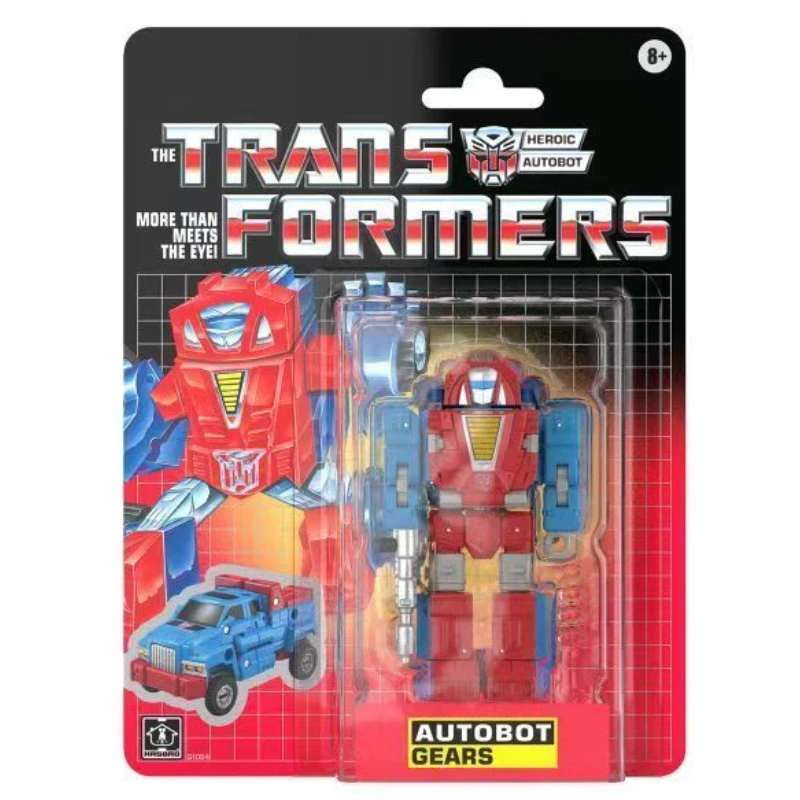 Oryginalne pudełko w magazynie Transformer G1 Gears A ruchoma figurka dekoracje do studia figurki ozdoby robot klasyczne zabawki prezenty świąteczne