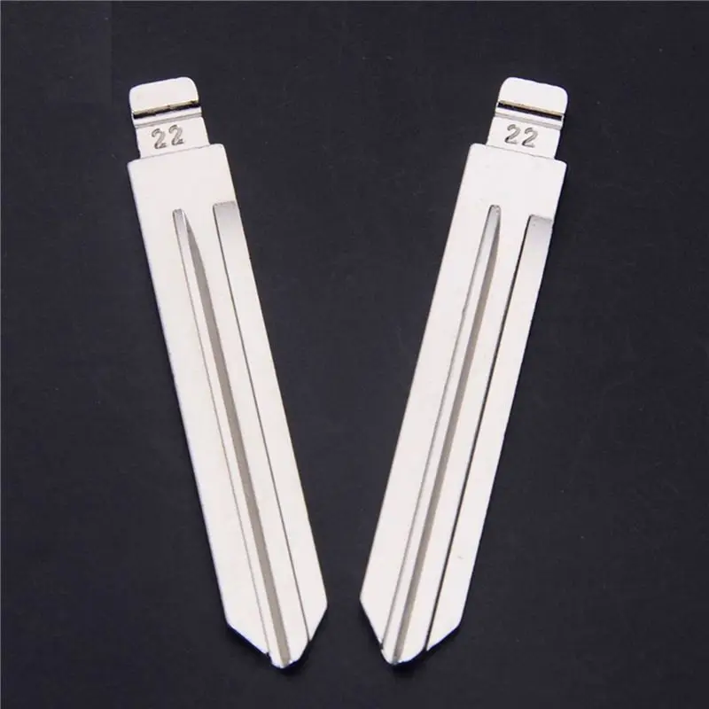 20Pcs/Lot NO.22 NSN14 Metal Blank Uncut Flip KD/VVDI Remote Key Blade For Nissan TIIDA Renault Subaru Infiniti