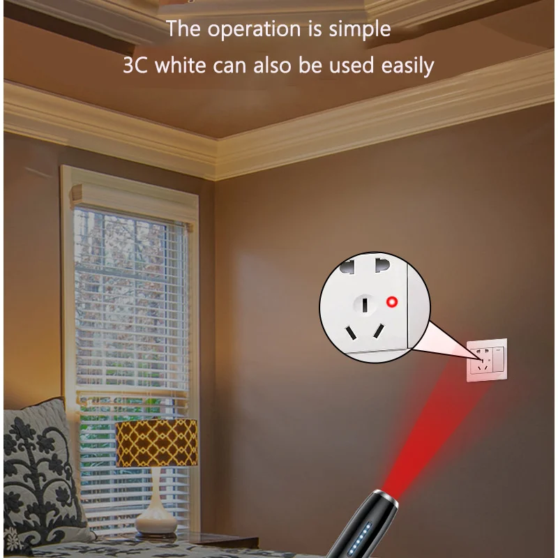 Détecteur infrarouge anti-bug de caméra T8, détection intelligente, détection de position GPS, écoute électronique, vérification candide, balayage