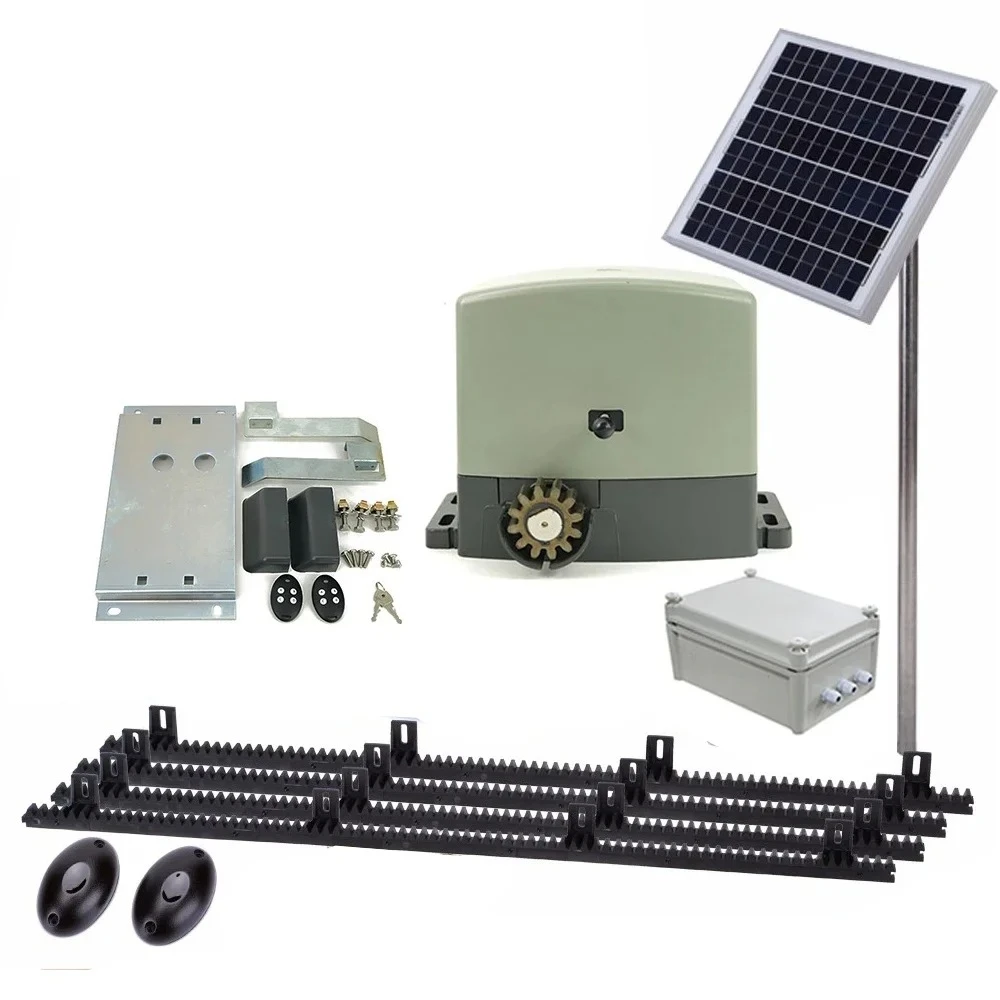 

New Product Ideas 2024 Technology Quality Solar Powered 80W Dc 500kg Motor Automatic Sliding Gate Opener Kit