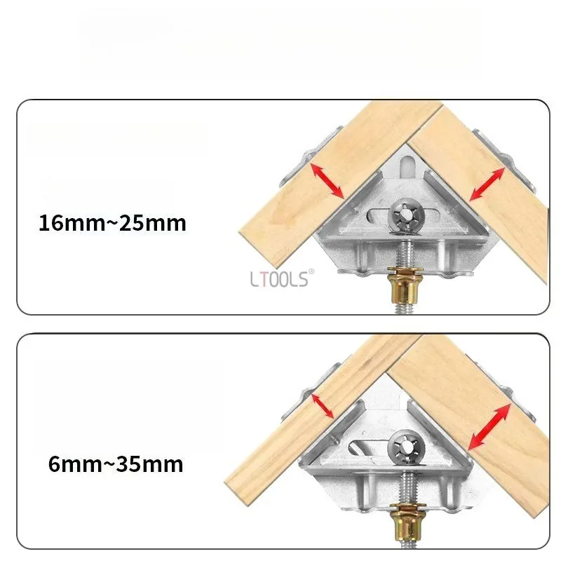 Movable Room Photo Frame Clamp Stainless Steel Right-angle Fixer Wood Cabinet Strong Clamping Woodworking Fixing Special Tool