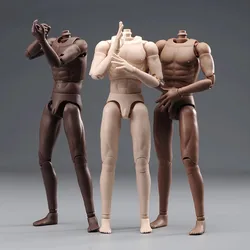 DT001 DT002 DT003 1/6 Male Soldier Super Flexible Joint Body with Soft Hands Feet 27cm Standard Muscle Action Figure Doll