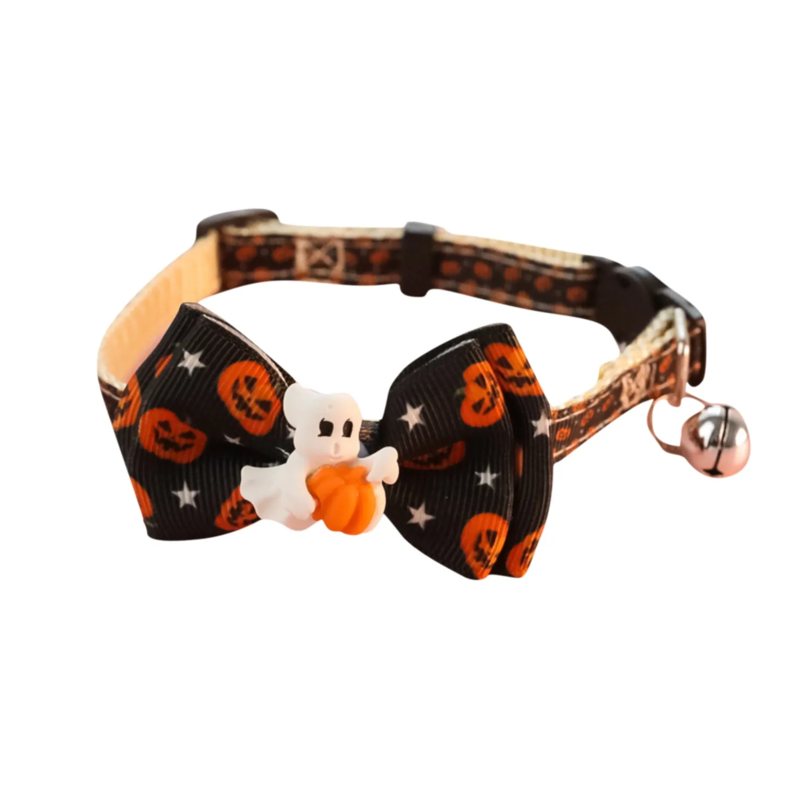 2024 New Halloween Pet Collar For Cats And Dogs Safety Buckle Necklace Accessories Pumpkins Ghost Hat