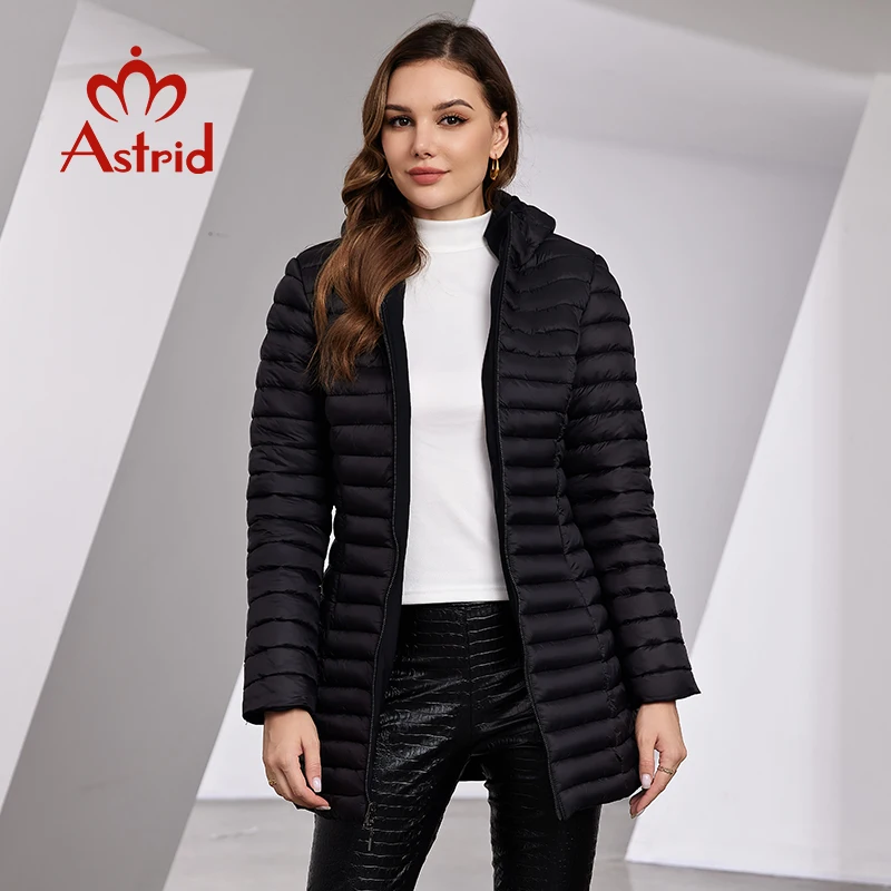 Astrid Women\'s Winter Jacket Hooded Fashion Long Slim Parkas Warm Padding Puffer Quilted Coat Down Jacket Thick Female Clothing