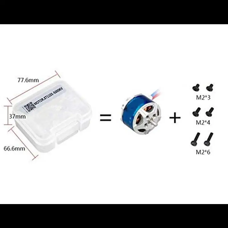 Voor XT1104 5000KV Borstelloze Motor-2-3S voor ET115 Racer Mini Quadcopter RC Racing Drone Accessoires