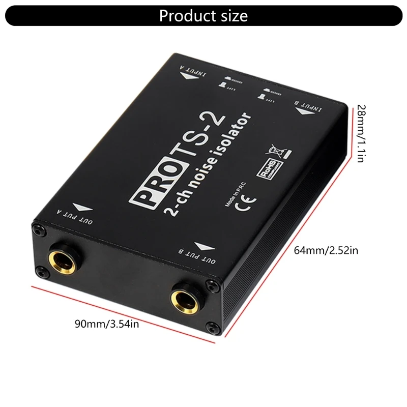 R91A 6.5mm Ground Rings Noise Isolator Noise Filter Eliminate Buzzing Noise for Car