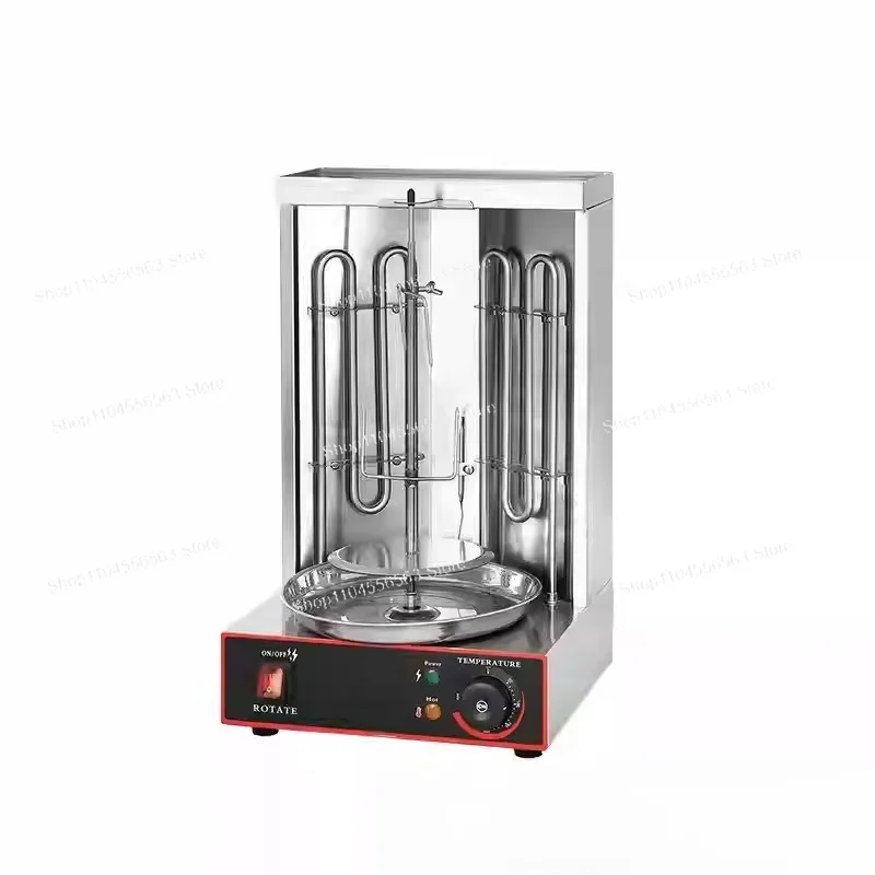 Semi-Automatic Electric Rotating Shawarma Grill - Commercial Doner Kebab Machine for Chicken & Meat