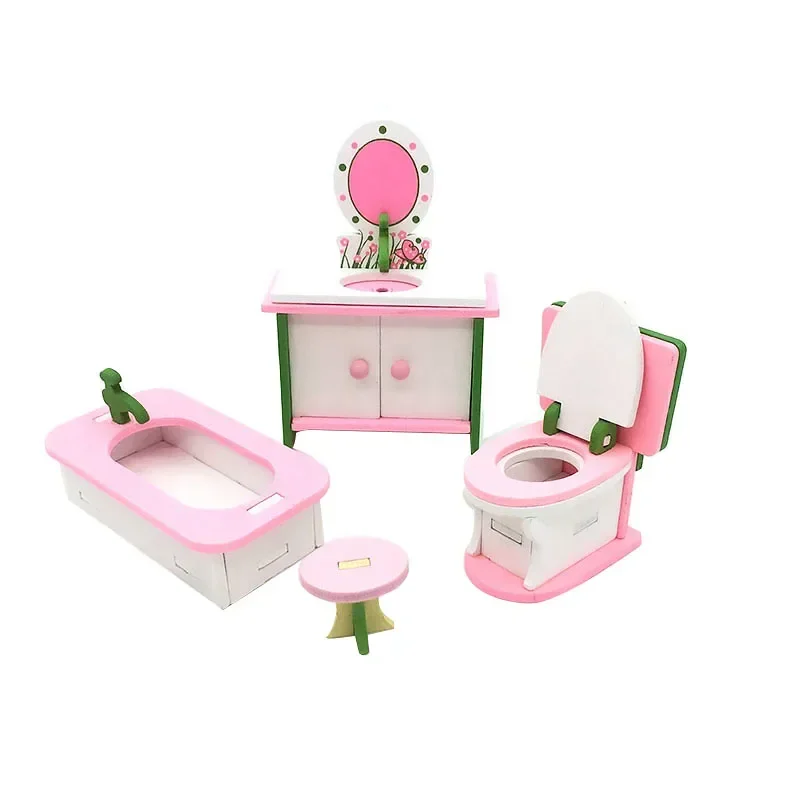 Meubles miniatures en bois pour enfants, maison de courses, restaurant créatif, chambre à coucher, figurine d'action, décoration de maison au beurre, 1:12