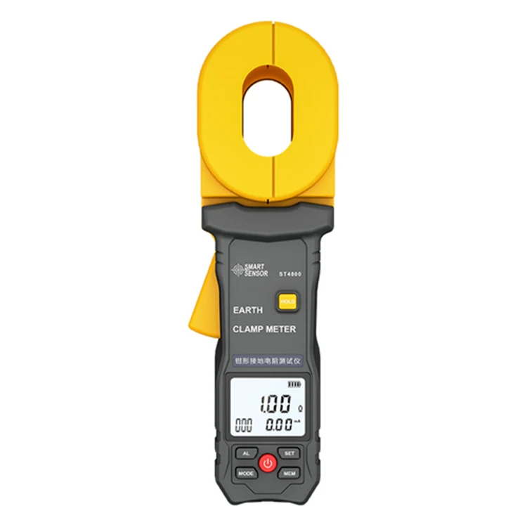 SMART SENSOR ST4800 earth resistance clamp meter 1200 ohms 30A Clamp-on ground resistance testers