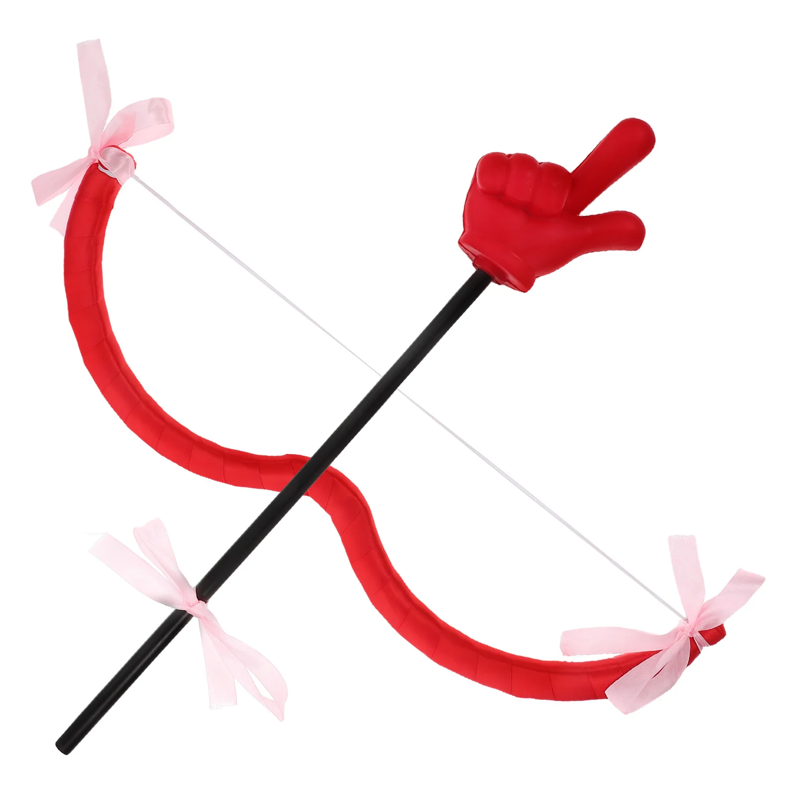 

Cupid Costume Props Masquerade Cosplay Valentine Accessories Red Bow Arrow Gesture Unique Design Party Decorations DIY