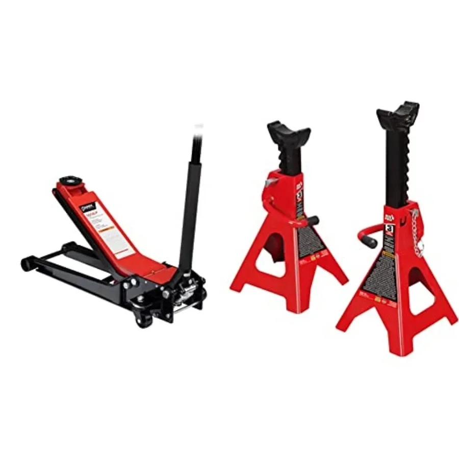 

Sunex 6602LP 2-тонный стальной сервисный домкрат Low Rider Big RED T43002A Подставки для стального домкрата Torin: двойная блокировка, 3 тонны, емкость 6 000 фунтов