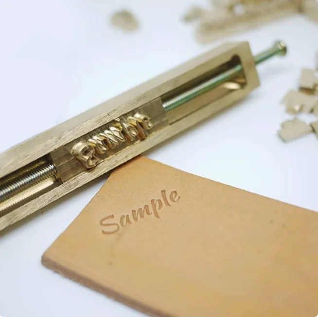 2cm Tall Brass Mold Alphabet From A to Z 26pcs Copper Mold For Hot Stamping With Clamp Holder Customized Making