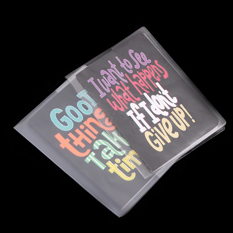 3Pcs Passport Protective Cover Transparent Frosted PVC Material Waterproof Document Case For Passport Wallet Credit Card