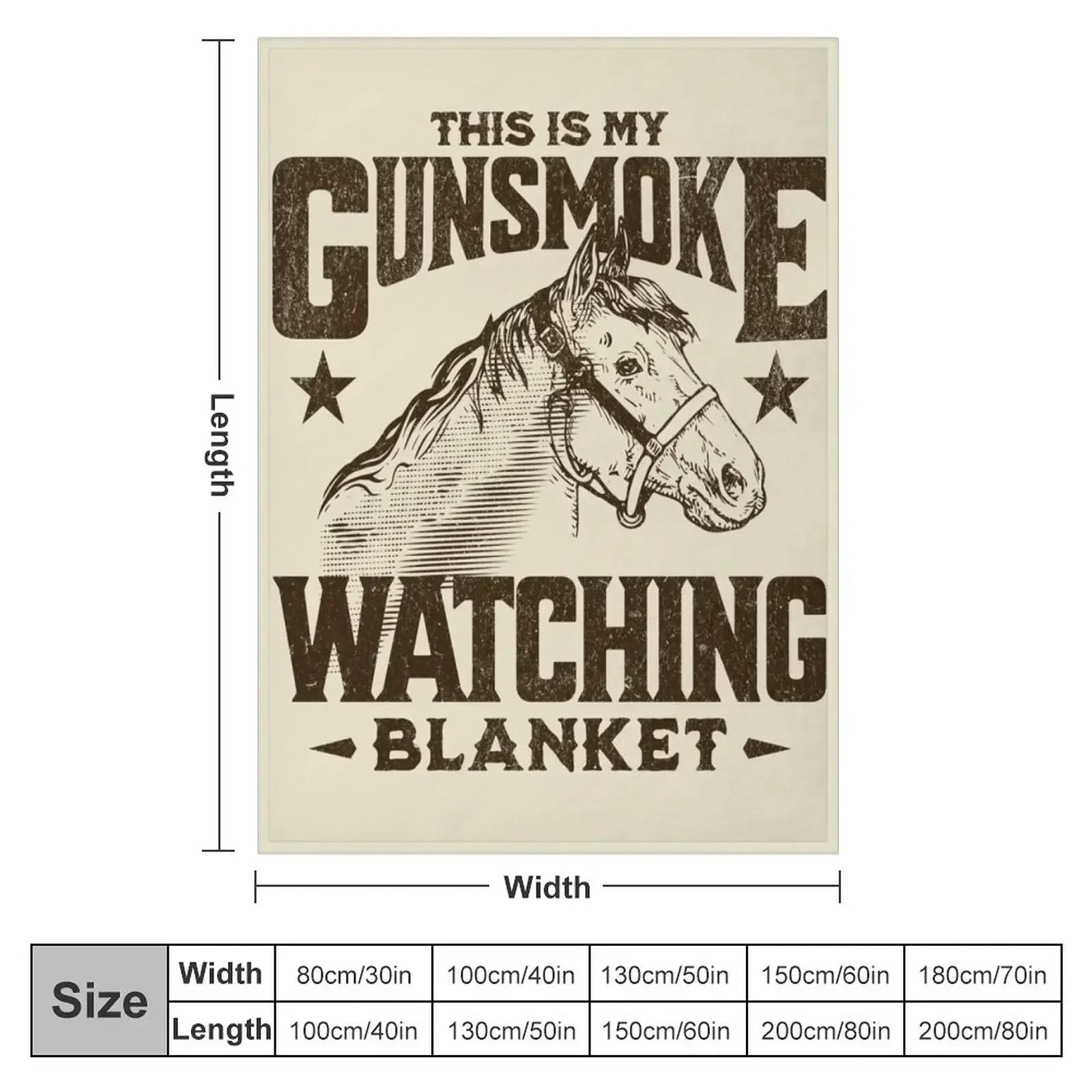 This Is My GUNSMOKE Watching Blanket | Funny Retro TV Throw Blanket Moving Thins Shaggy Winter beds Softest Blankets