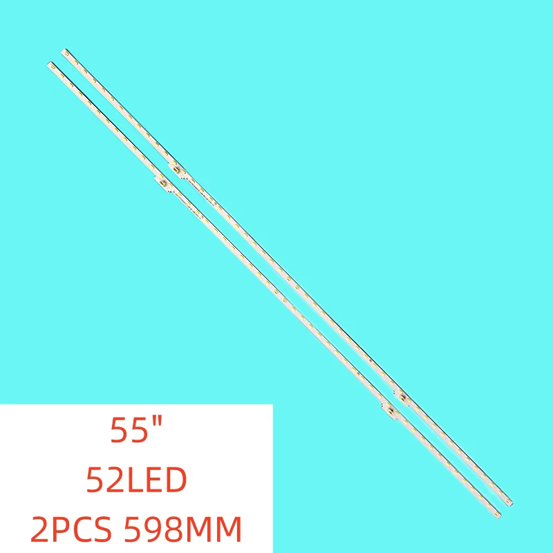 

2pcs/set 52lamps New LED Backlight Strip for Hisense 55 inch TV HZ55E7D HE550S6U51-L6K1B1-2019030801-LB5500N V0 598MM