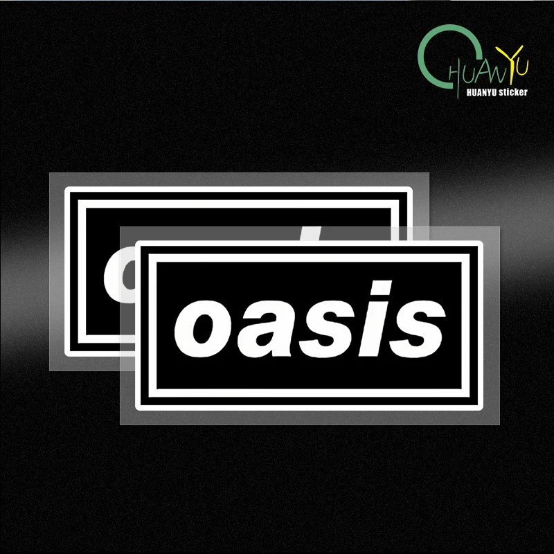 Oasis story rock band creative personality cute flag car sticker motorcycle sticker waterproof decoration