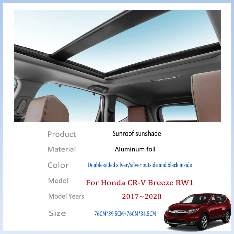 For Honda CR-V Breeze RW1 2017~2020 2018 2019 Car Sun Shades Cover Sunroof Sunshade Protector Anti-UV Heat Isolate Accessories