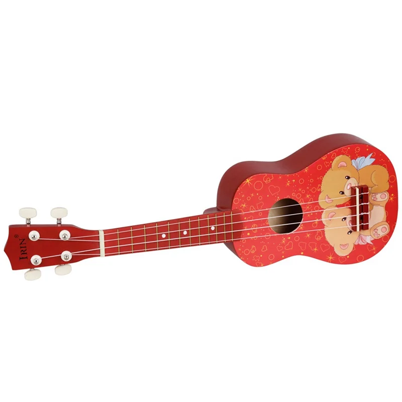 

IRIN 21 Inch Ukulele Wooden Ukulele Musical Instrument Mini Bear Small Guitar Beginner Entry