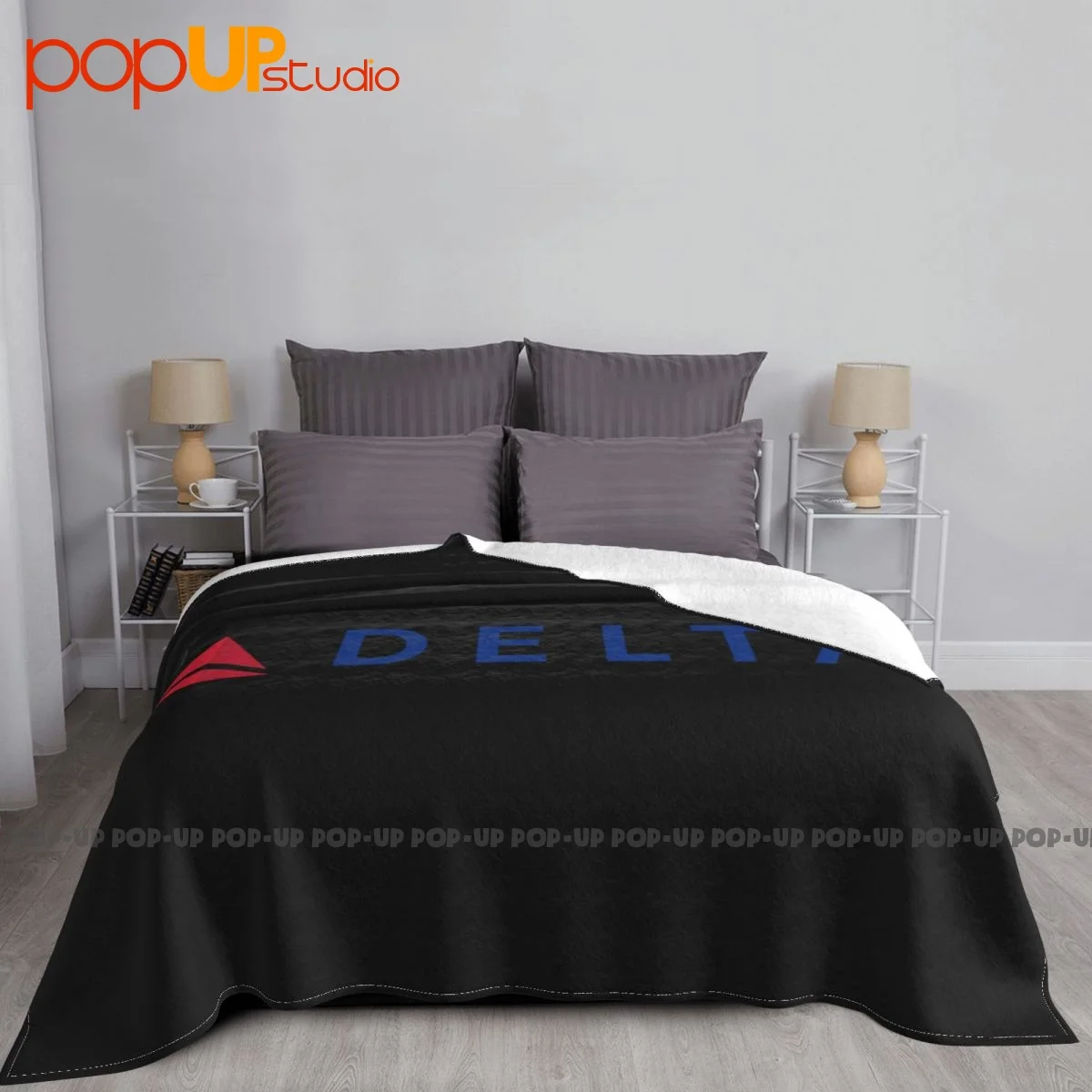 Delta Airlines Company Logo Blanket Bedding Super Warm For Sofa Bedroom