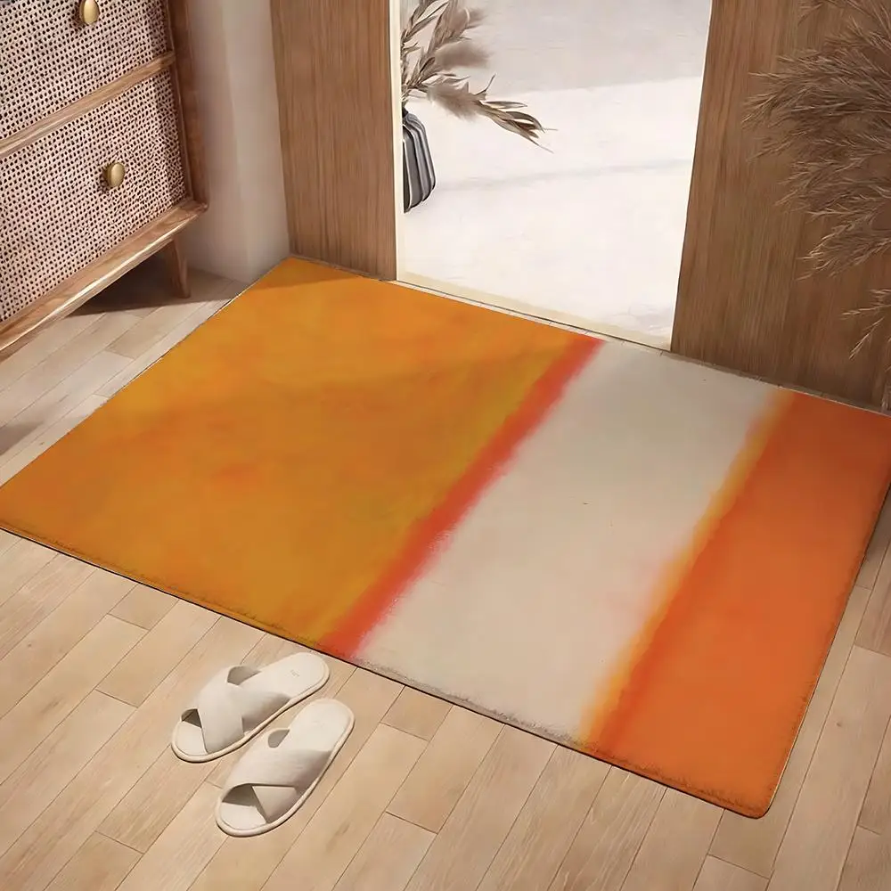 Mark R-Rothko ART Floor Mat Soft Flannel Rug Non-Slip Absorbent Mat For Bathroom Bedroom Home Decor