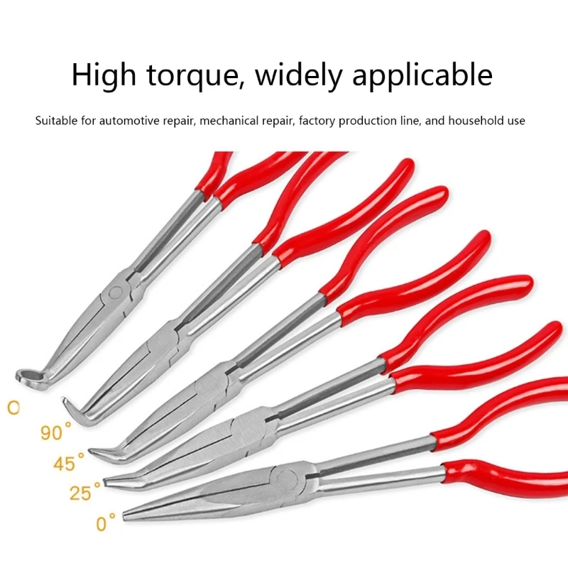 

Car Spark Plug Wire Removal Pliers Long Nose Cylinder Cable Clamp Removal Tool 11Inches Pliers Car Repair Tools M4YD