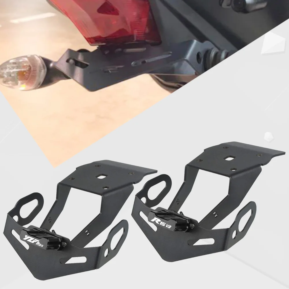 

YZF-R15 V3.0 2017~2022 License Plate Holder Bracket For Yamaha YZF R15 V3 Tail Tidy Fender Eliminator With LED Light 2018 2019