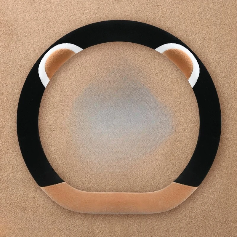 Winter Fluffy Steering Wheel Cover for Women Car Interior Decoration Auto Accessories Plush Soft Warm