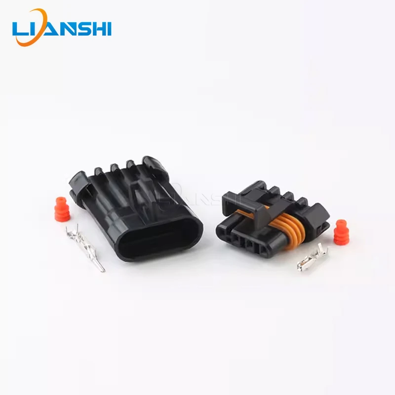 12162102/12162144 for Buick Toyota oxygen sensor plug 4-hole wire harness connector rubber shell sheath with terminal