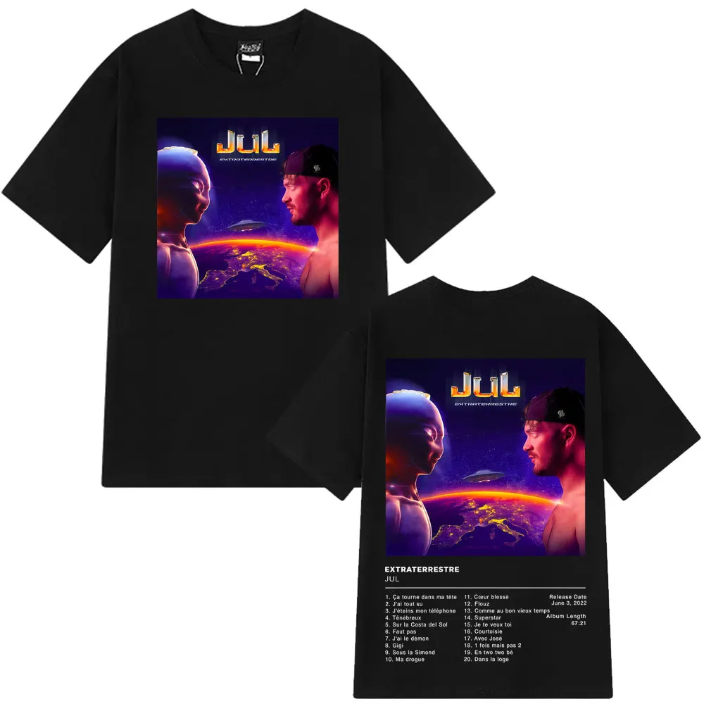 

Rapper Jul Tour Album 2025 Merch T Shirt Men Women Fashion Clothing T-shirts Casual High Quality 100% Cotton Aesthetics T-shirt