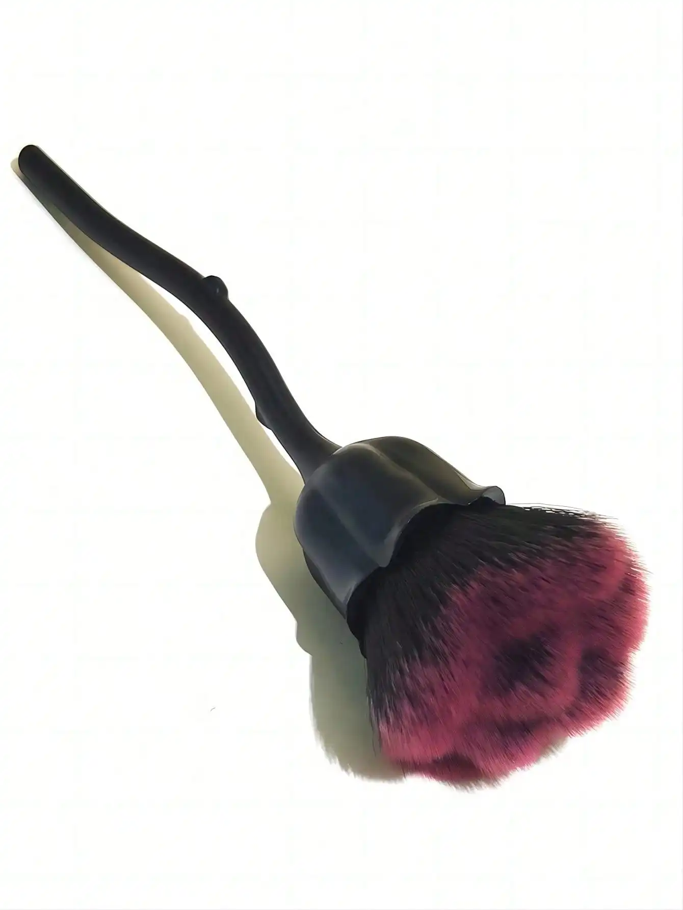 Zestaw pędzli do makijażu Black Rose Gradient z 1 Beauty Blender - puszysty pędzel do podkładu Rose Design i rozszerzalna gąbka do makijażu na mokro/sucho