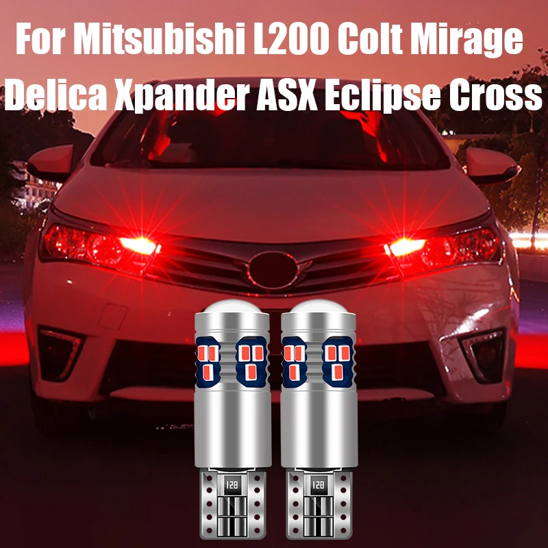 

For Mitsubishi L200 Colt Mirage Delica Xpander ASX Eclipse Cross 2020-2024 2pcs T10 LED Bulbs Car Position Width Parking Light