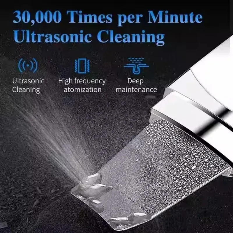 Nouveau Spatule ultrasonique pour épurateur de peau du visage, dissolvant de points noirs, nettoyage en profondeur du visage, Machine de levage, pelle à éplucher, nettoyage des pores