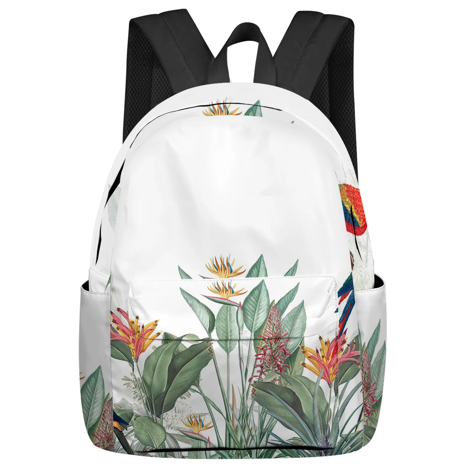 

Garden Style Tropical Plants Tropical Flowers Student School Bags Laptop Custom Backpack For Men Women Female Travel Mochila