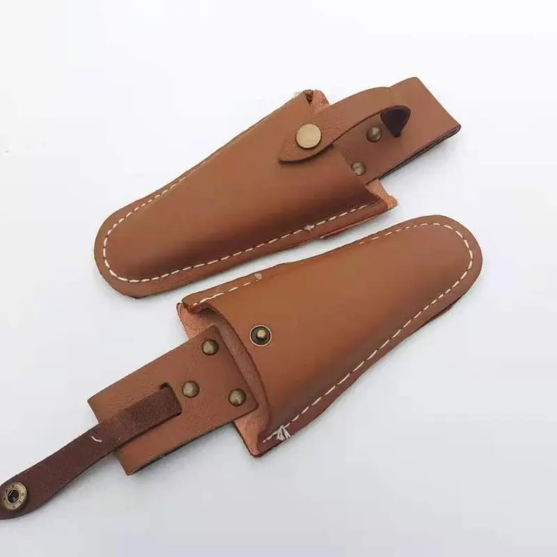 Professional Leather Electrician Tool Waist Pouch Portable Pliers Storage Bag with Sturdy Buckle for Maintenance Work